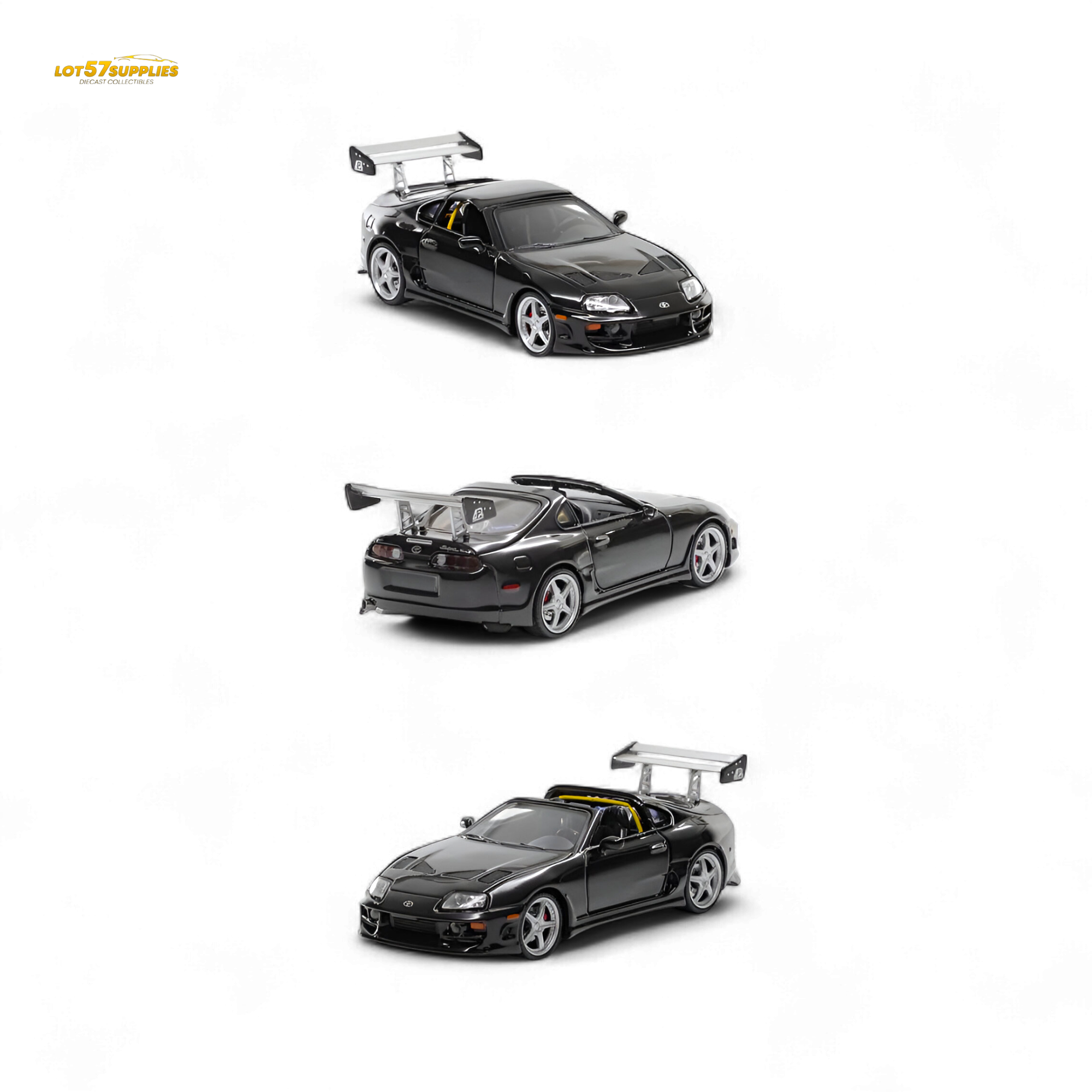 Fast Speed Supra Targa Black 1:64