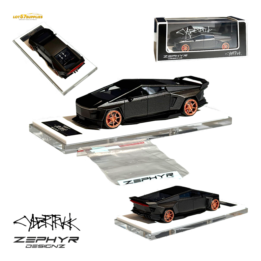 404ERROR Tesla Cybertruck Custom Widebody - Matte Gray 1:64