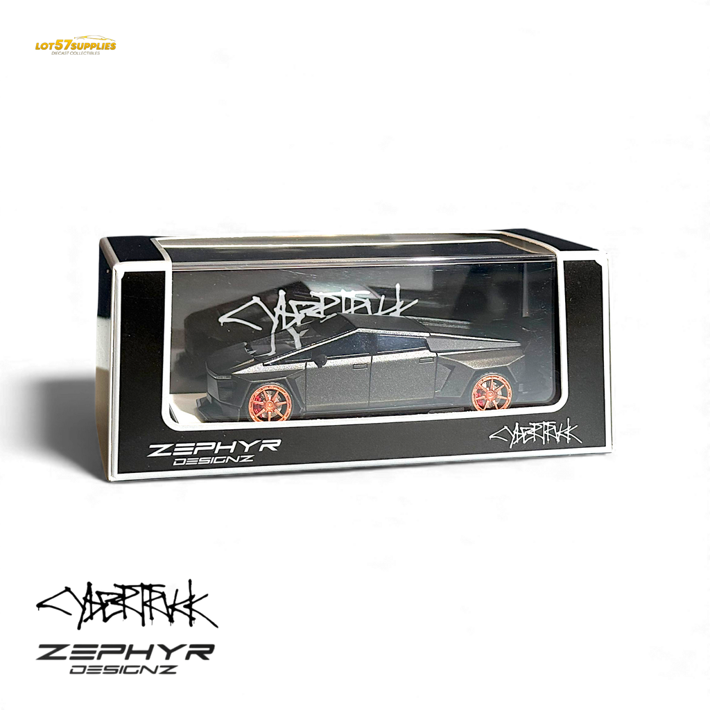 404ERROR Tesla Cybertruck Custom Widebody - Matte Gray 1:64