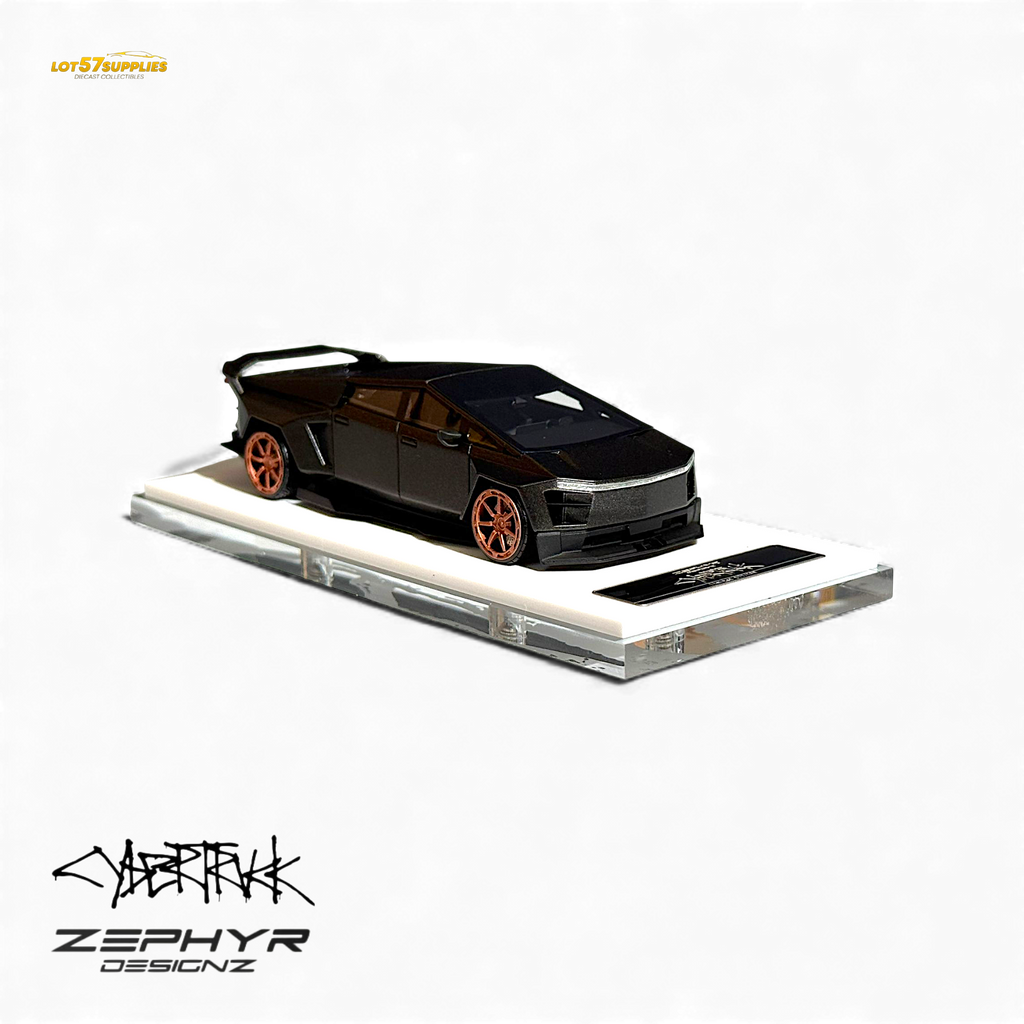404ERROR Tesla Cybertruck Custom Widebody - Matte Gray 1:64