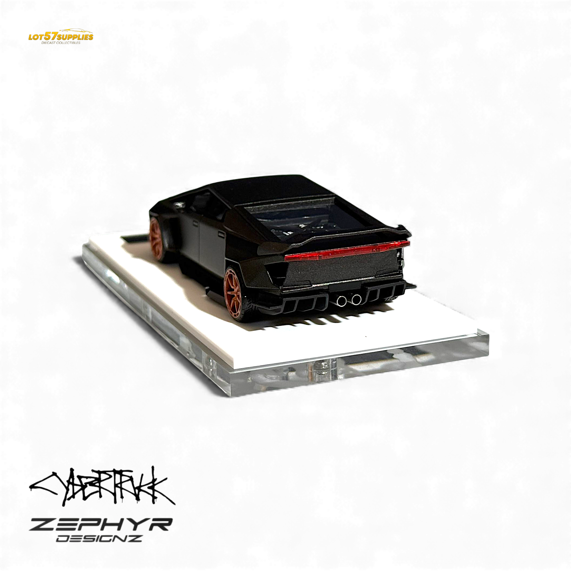 404ERROR Tesla Cybertruck Custom Widebody - Matte Gray 1:64