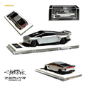 404ERROR Tesla Cybertruck Custom Widebody Lowered - Silver 1:64