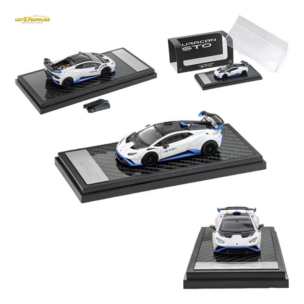 LCD Lamborghini Huracan STO White 1:64