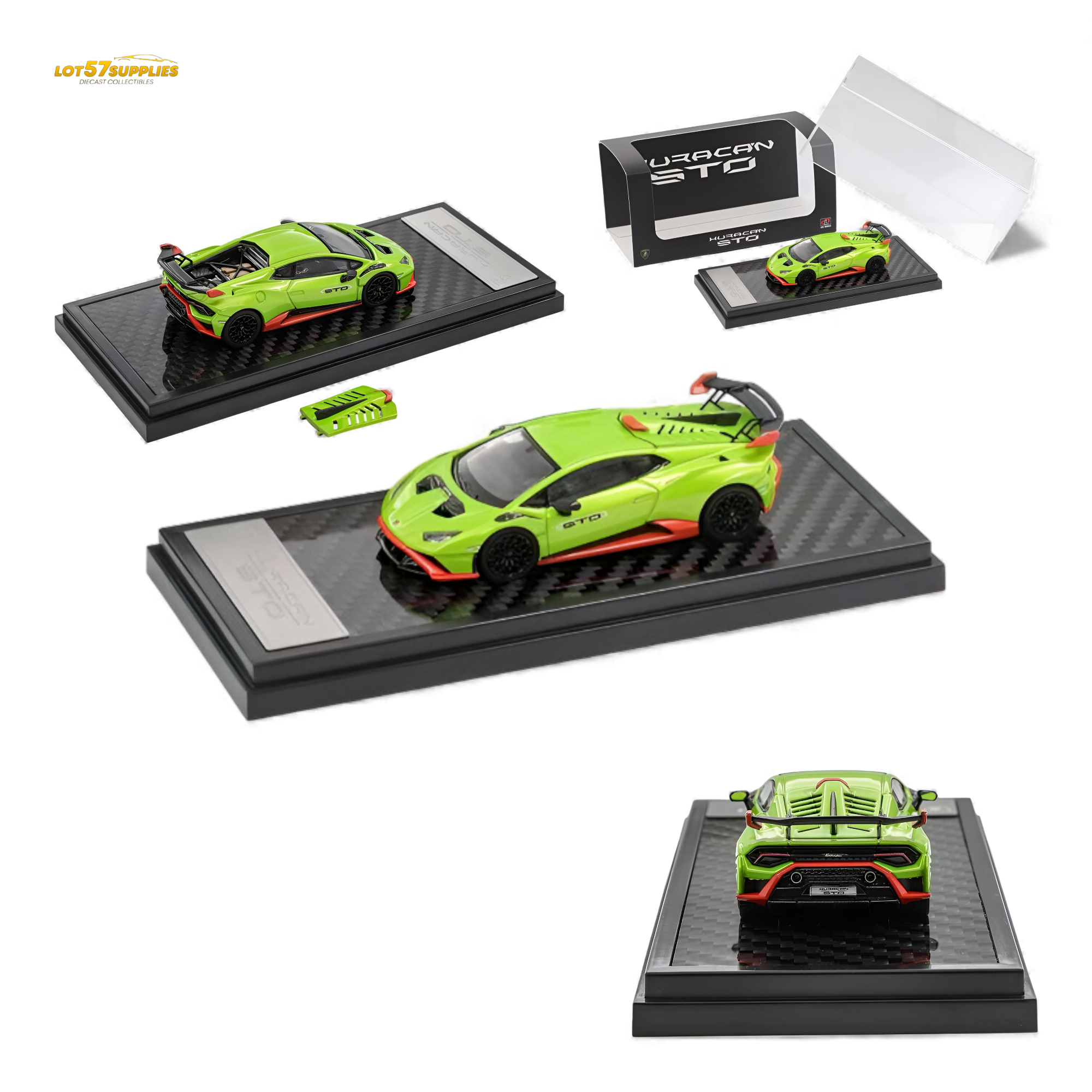 LCD Lamborghini Huracan STO Green 1:64