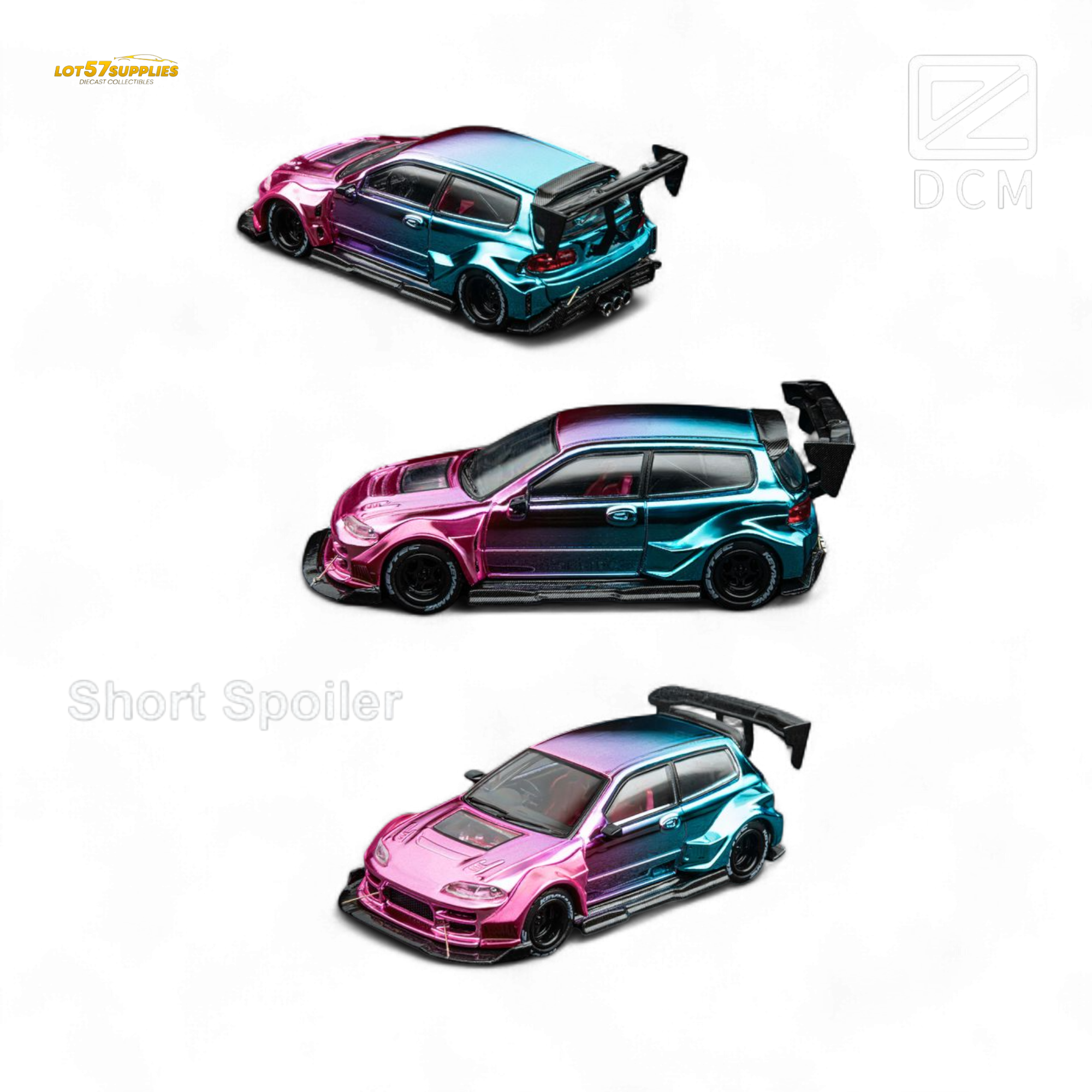 DCM Honda EG6 Hatchback Wide Body Dazzling Colorful 1:64