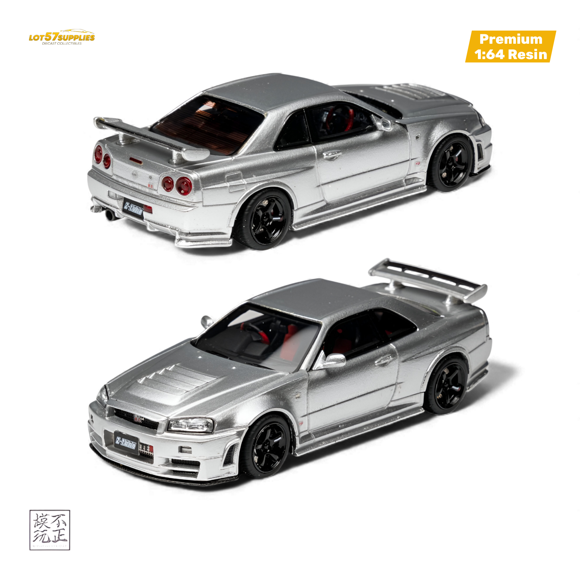 Cars' Lounge Nissan Skyline GT-R R34 NISMO Z-TUNE Silver 1:64