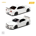 Car's Lounge Skyline GT-R R34 Z-TUNE Pearl White 1:64