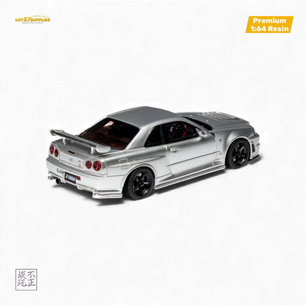 Cars' Lounge Nissan Skyline GT-R R34 NISMO Z-TUNE Silver 1:64