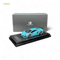 Rotating Wheel Lamborghini Aventador S Pearl Blue 1:64