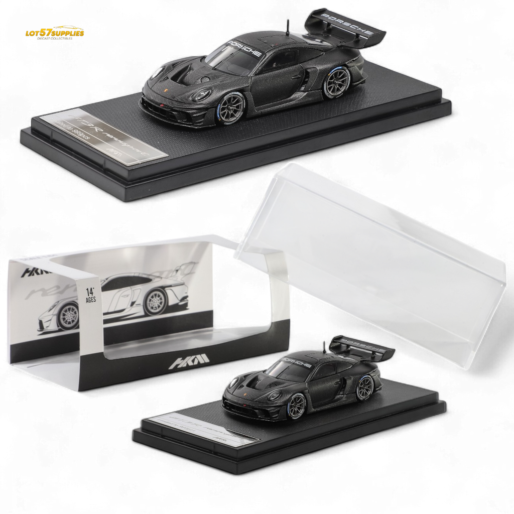HKM Porsche 911 GT3 R Rennsport Full Carbon Black 1:64