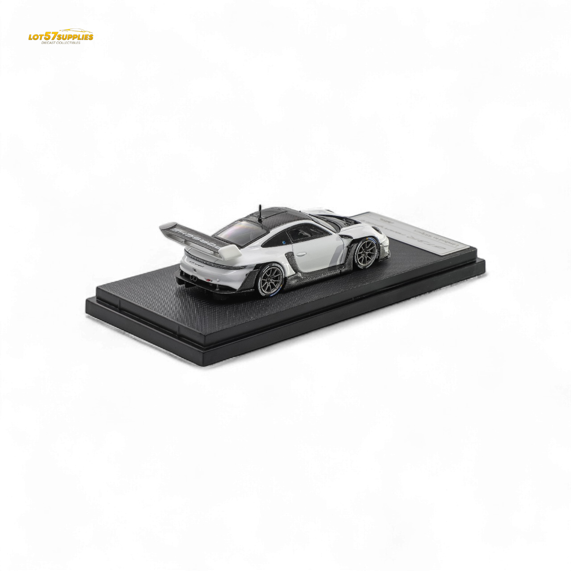 HKM Porsche 911 GT3 R Rennsport White Carbon Hood 1:64