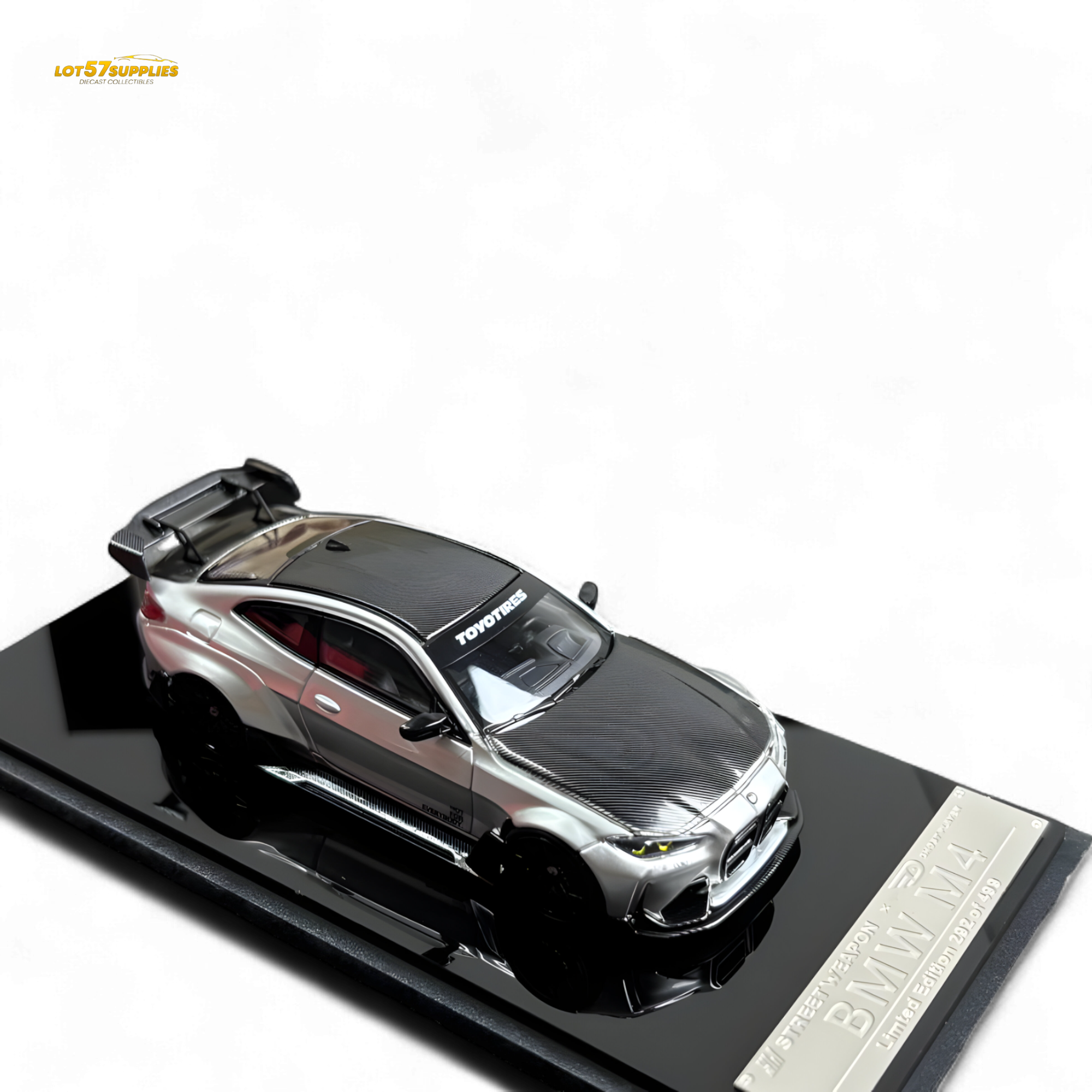 SW BMW G82 M4 Wide-Body Modified Alexander Silver 1:64