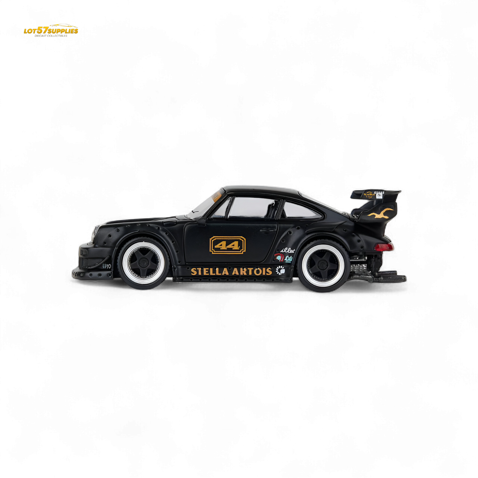 ModelModel Porsche RWB 993 Stella Artois #44 Matte Black 1:64