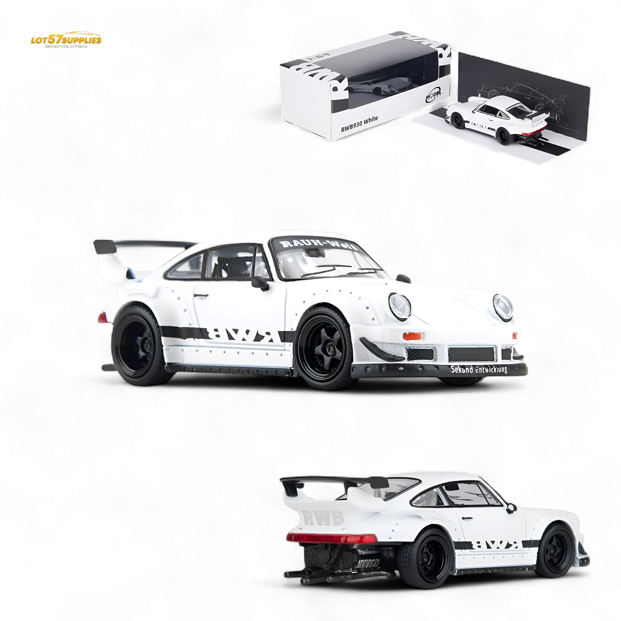 ModelModel RWB 993 White 1:64