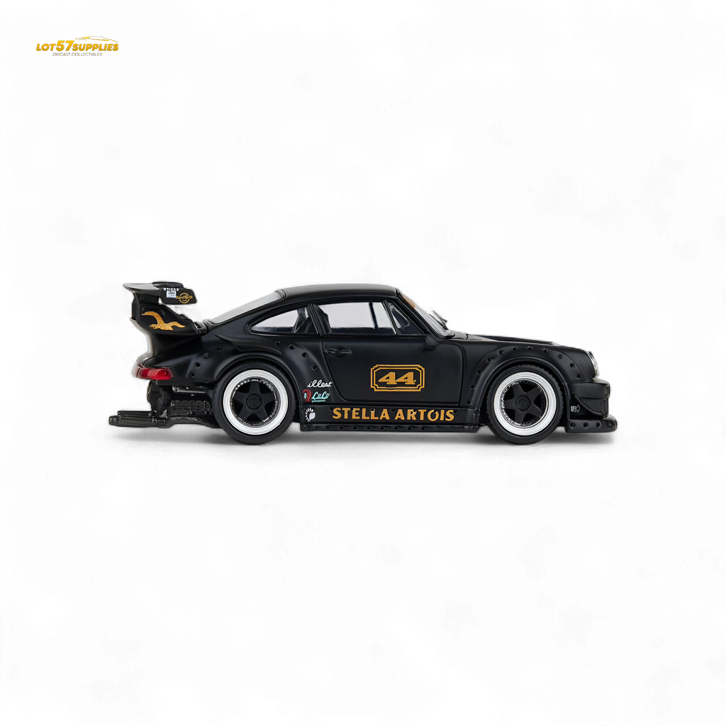 ModelModel Porsche RWB 993 Stella Artois #44 Matte Black 1:64