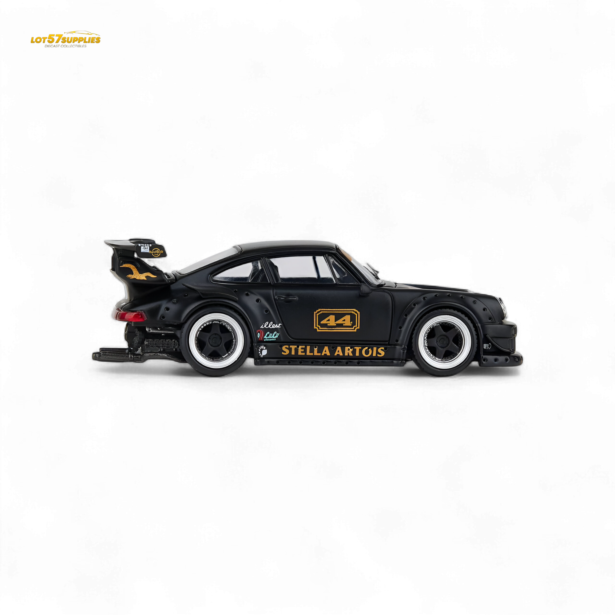 ModelModel Porsche RWB 993 Stella Artois #44 Matte Black 1:64