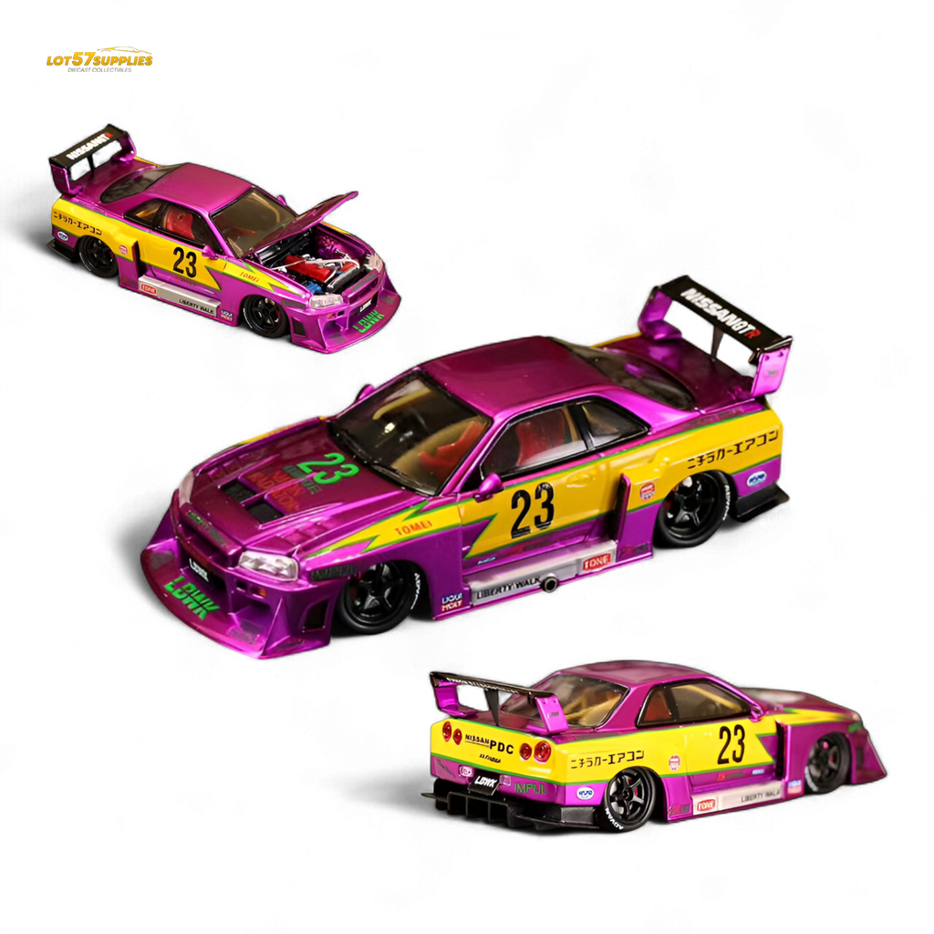 Street Weapon LBWK ER34 Chromed Purple Special Edition 1:64
