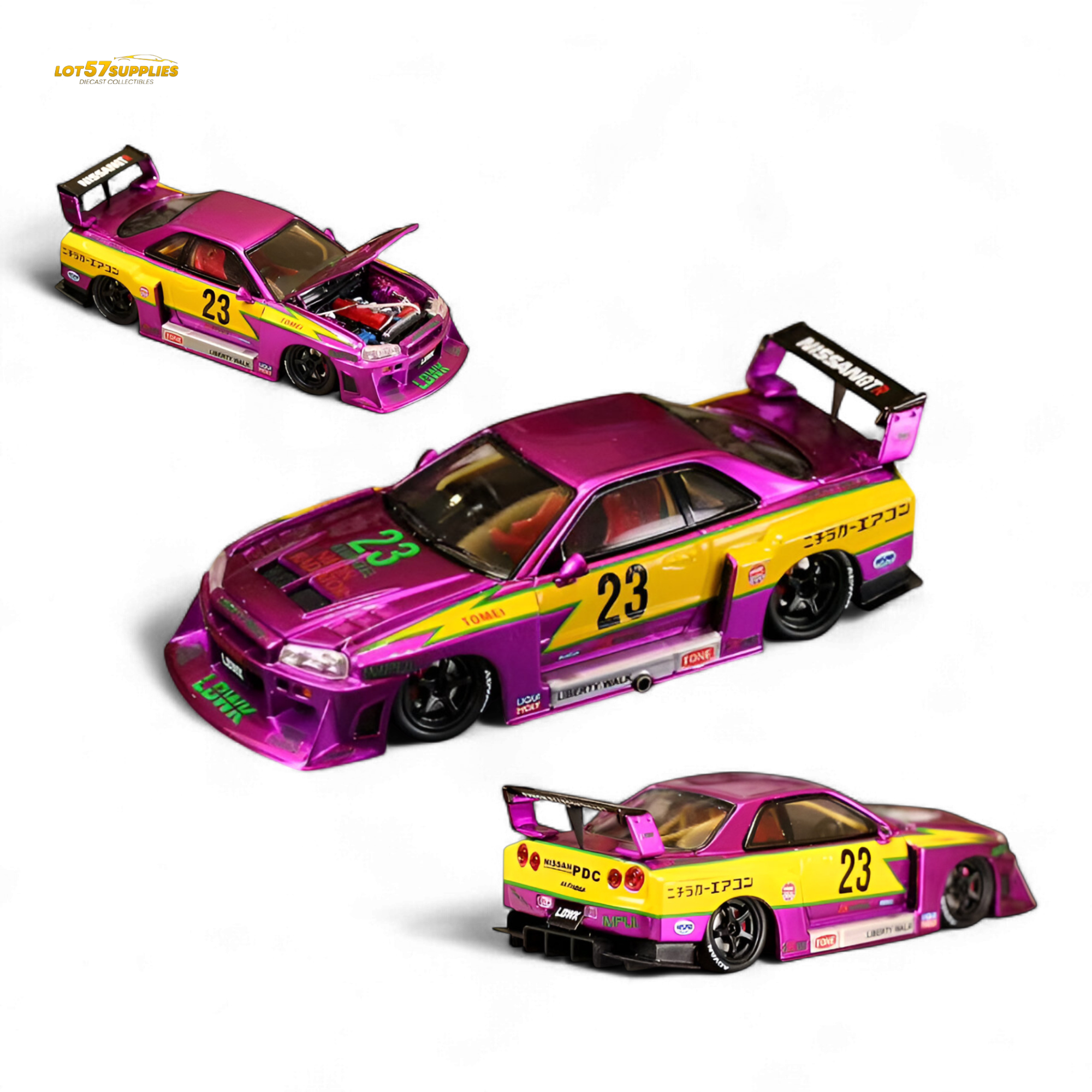 Street Weapon LBWK ER34 Chromed Purple Special Edition 1:64