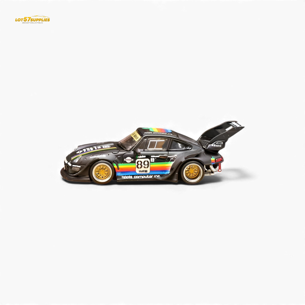 Street Weapon RWB 993 Matte Black Apple Livery 1:64