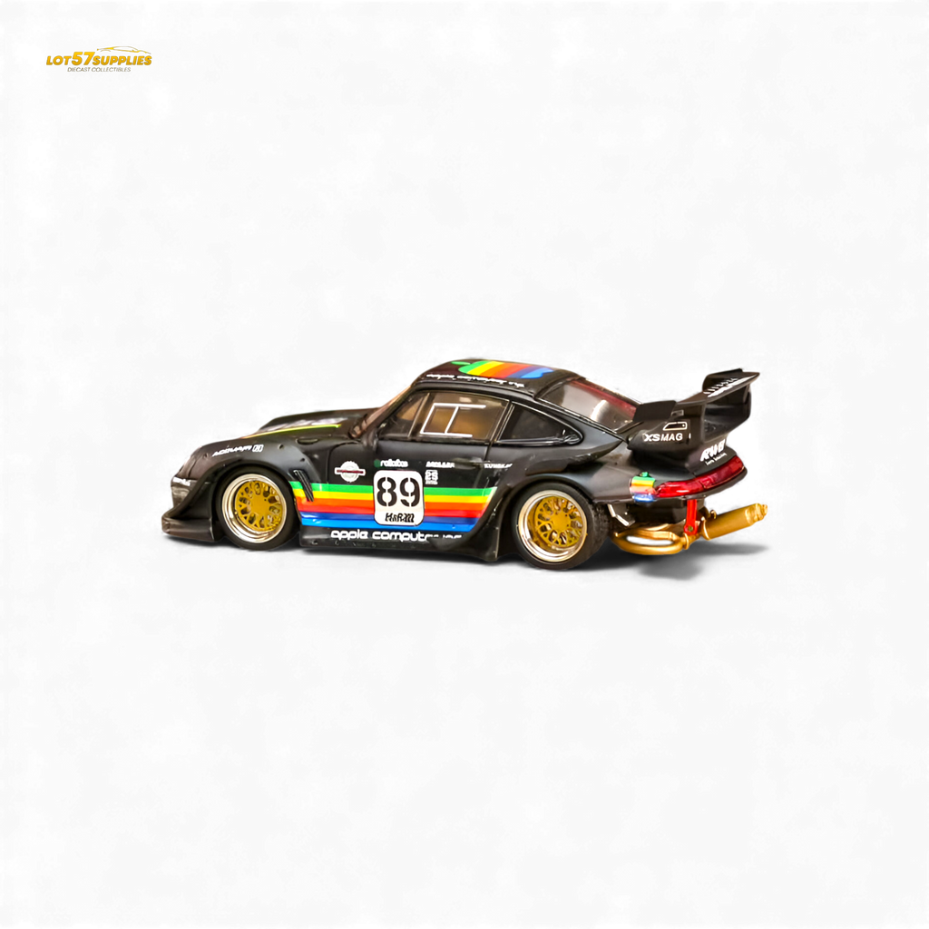 Street Weapon RWB 993 Matte Black Apple Livery 1:64