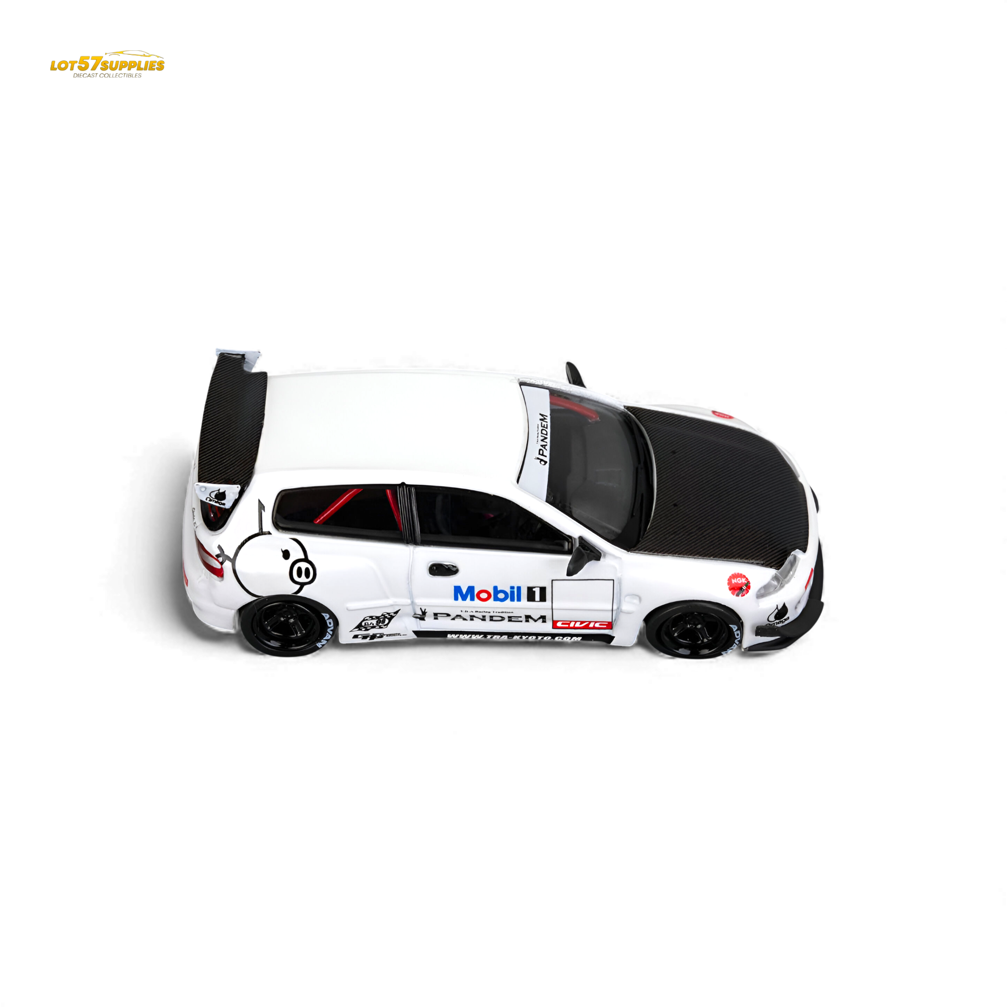 ET Model Honda Civic EG6 Mobil 1 Livery 1:64