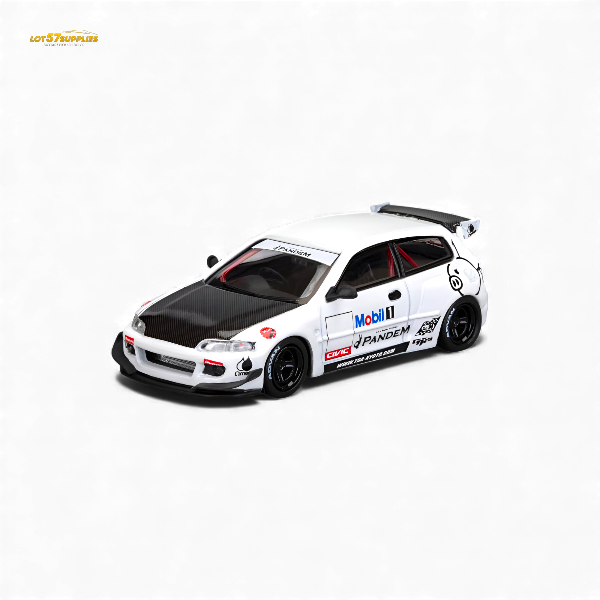 ET Model Honda Civic EG6 Mobil 1 Livery 1:64