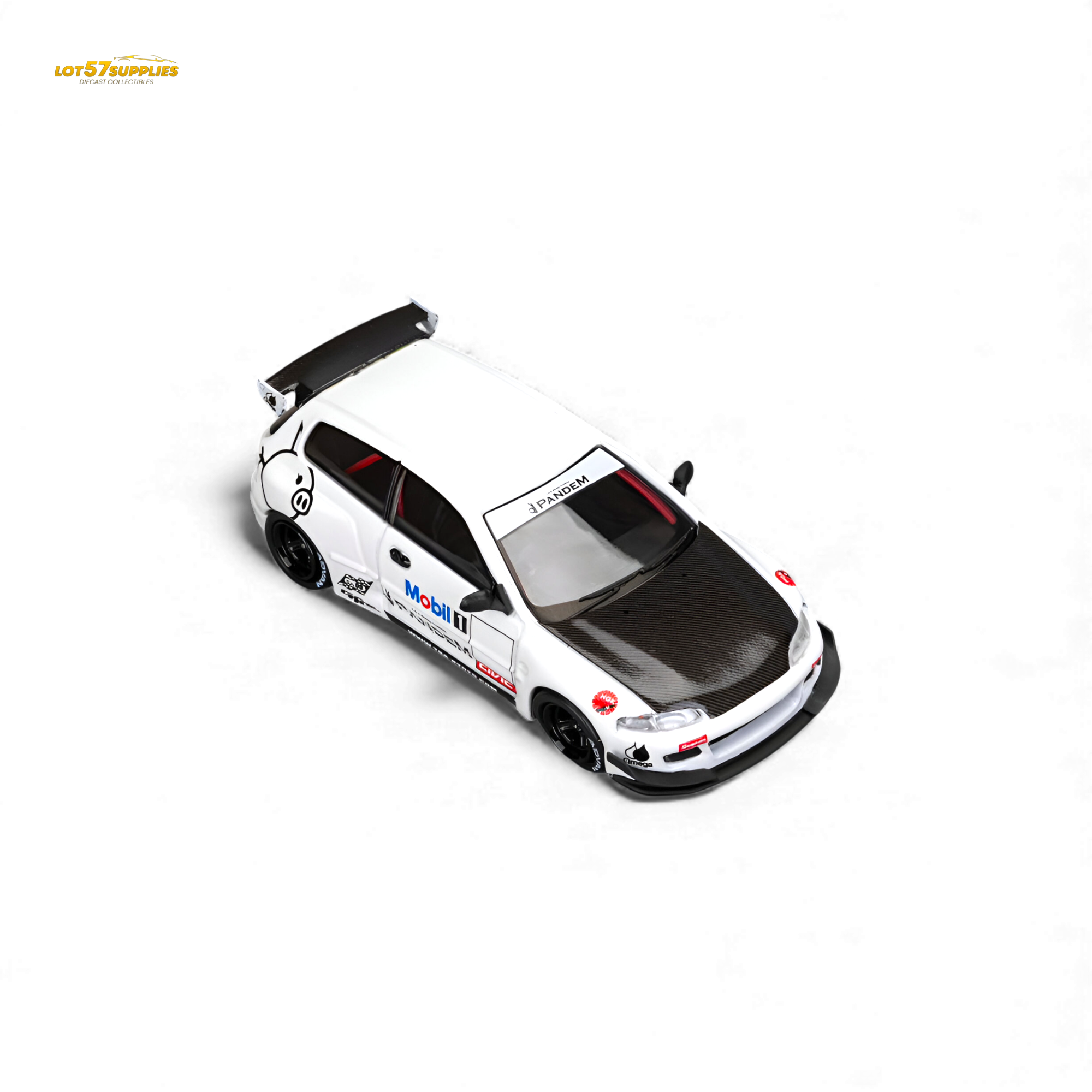 ET Model Honda Civic EG6 Mobil 1 Livery 1:64