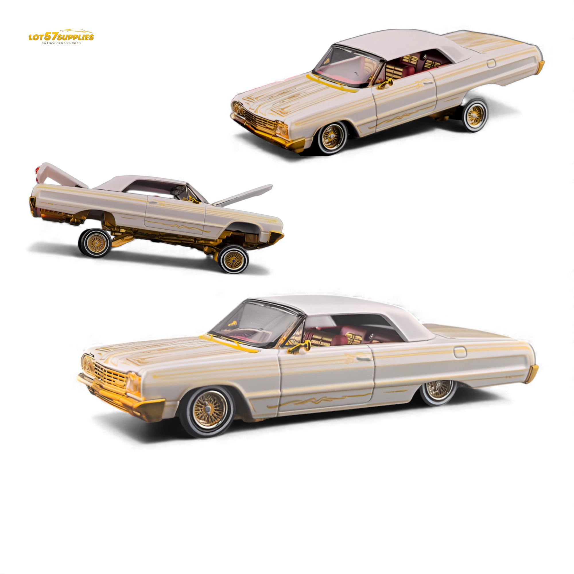 Fine Works64 Chevrolet Impala Metallic Platinum 1:64