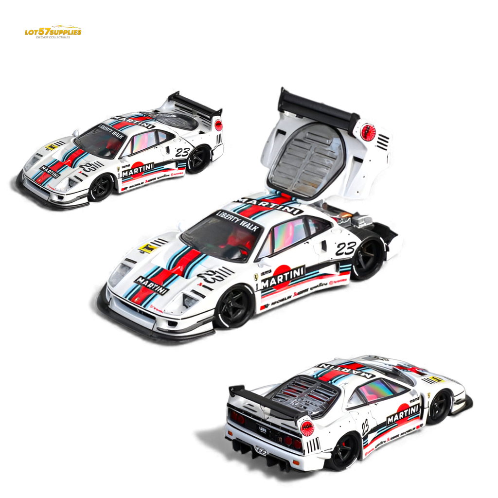 Star Models Ferrari F40 LB-Works Martini 23# 1:64