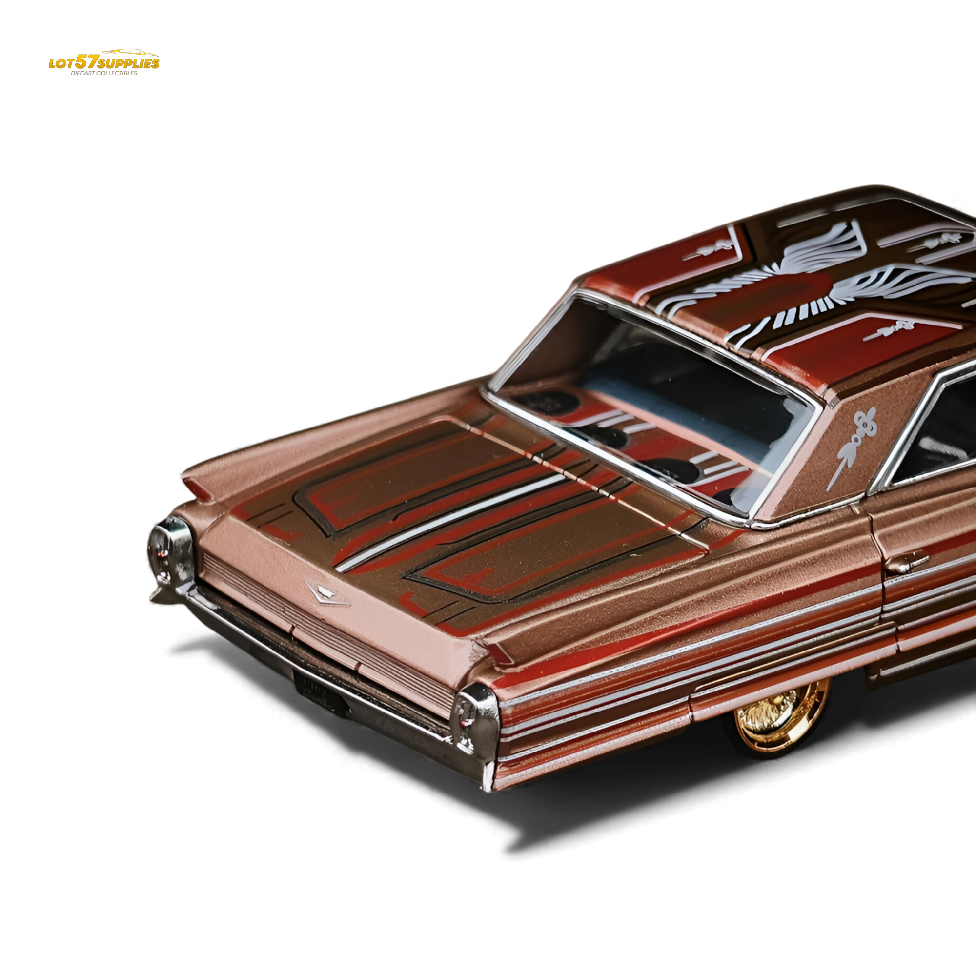 MK Miniatures Cadillac Diwei Metallic Red Copper 1:64