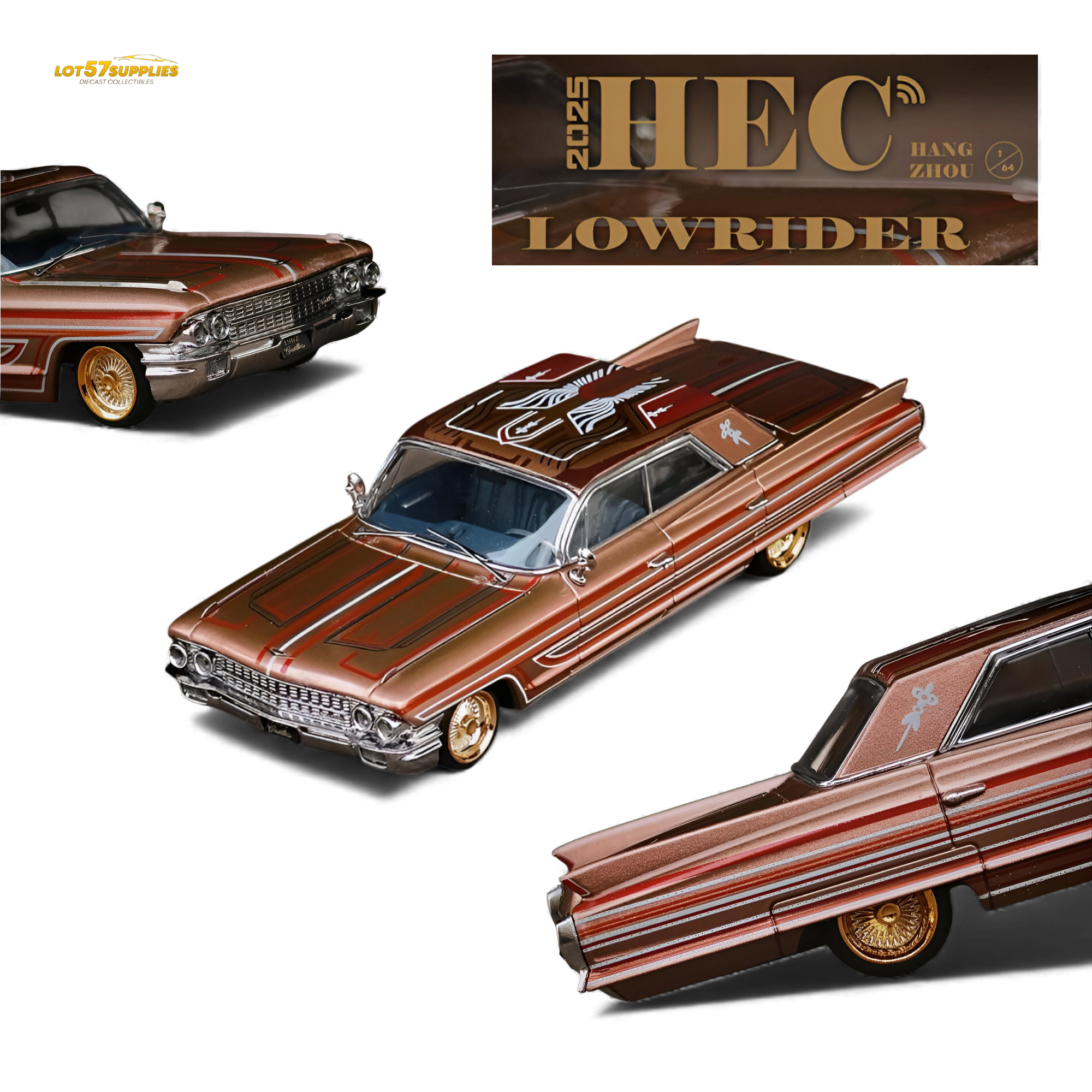 MK Miniatures Cadillac Diwei Metallic Red Copper 1:64