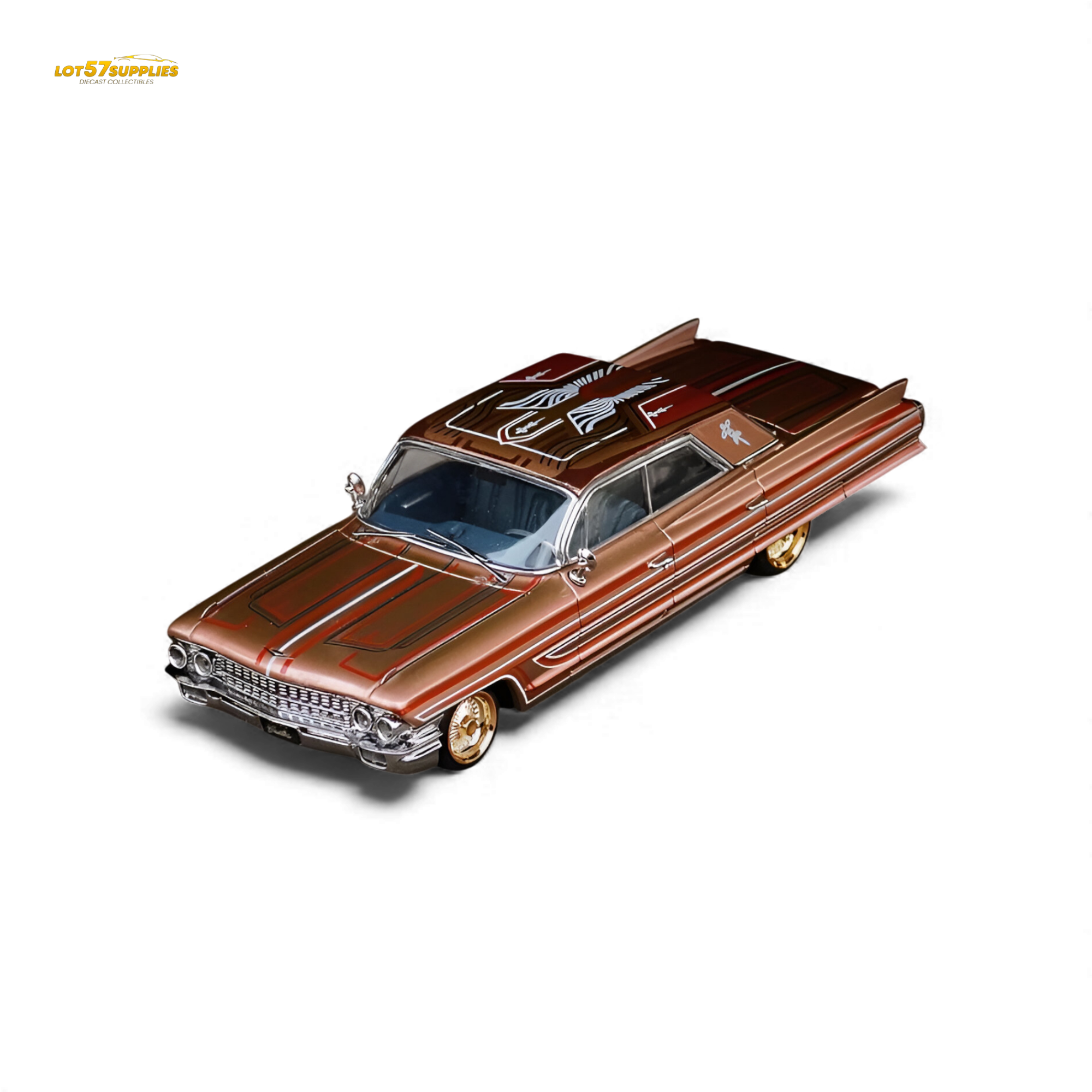 MK Miniatures Cadillac Diwei Metallic Red Copper 1:64