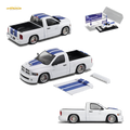 GCD Dodge RAM SRT-10 White Blue Stripe 1:64