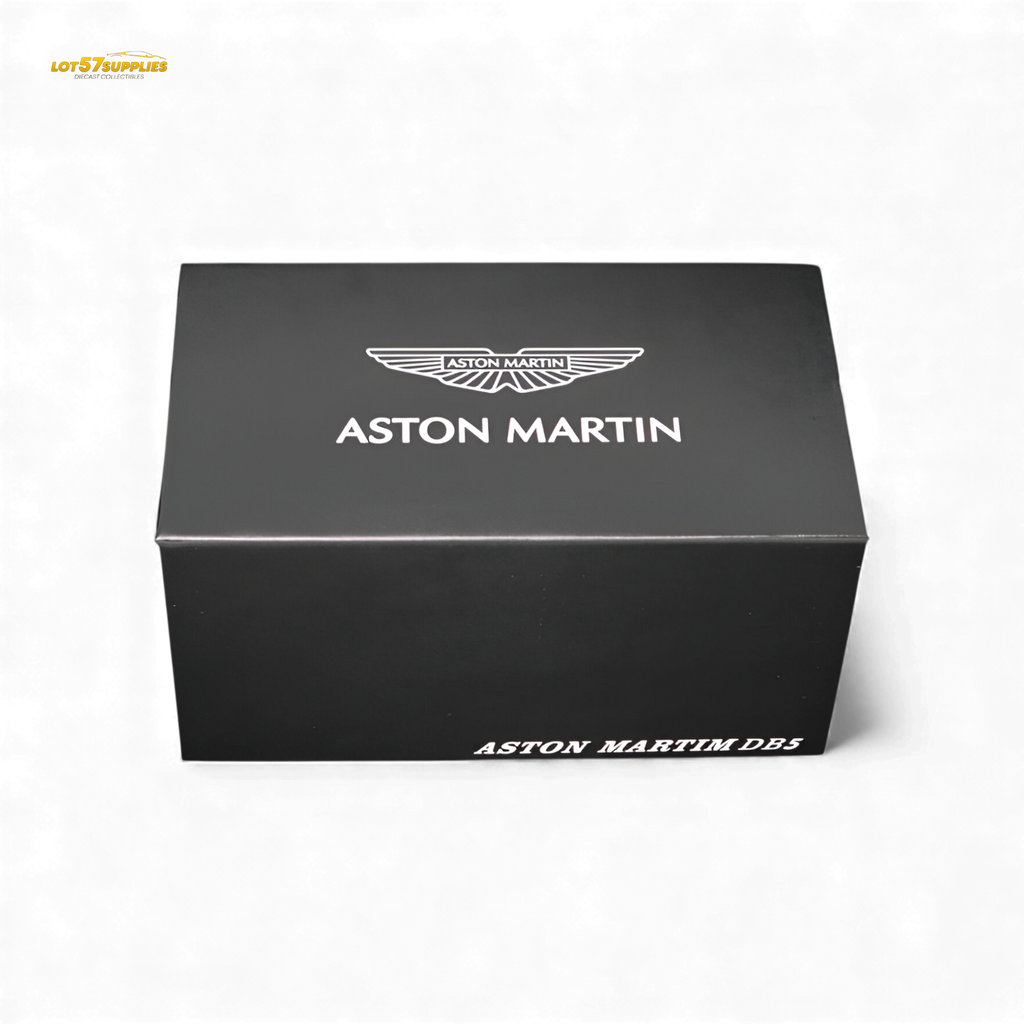 (Pre-Order) Aston Martin DB5 High Gloss Silver Figurine Ver 1:64