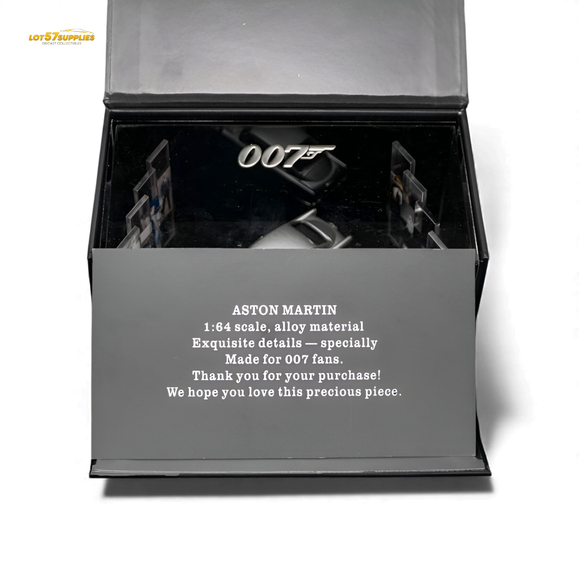 (Pre-Order) Aston Martin DB5 High Gloss Silver 1:64