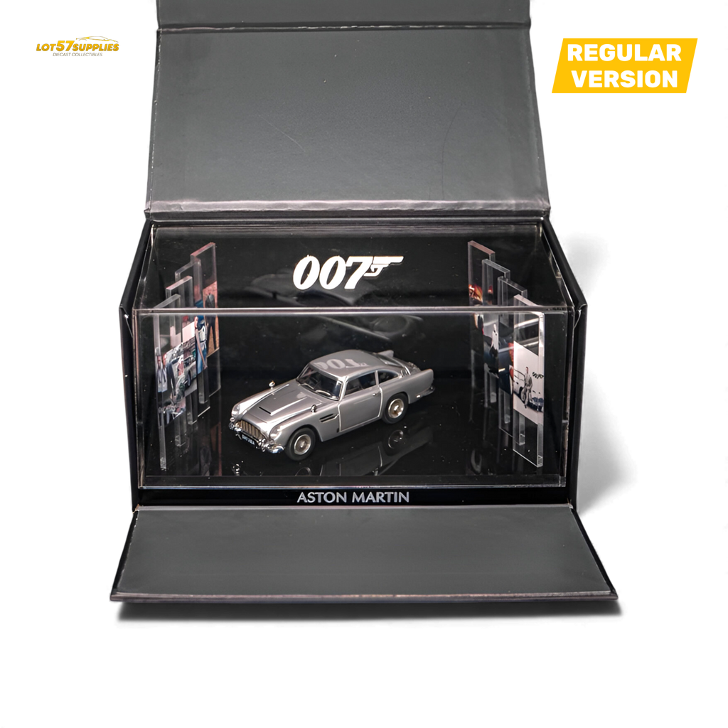 (Pre-Order) Aston Martin DB5 High Gloss Silver 1:64