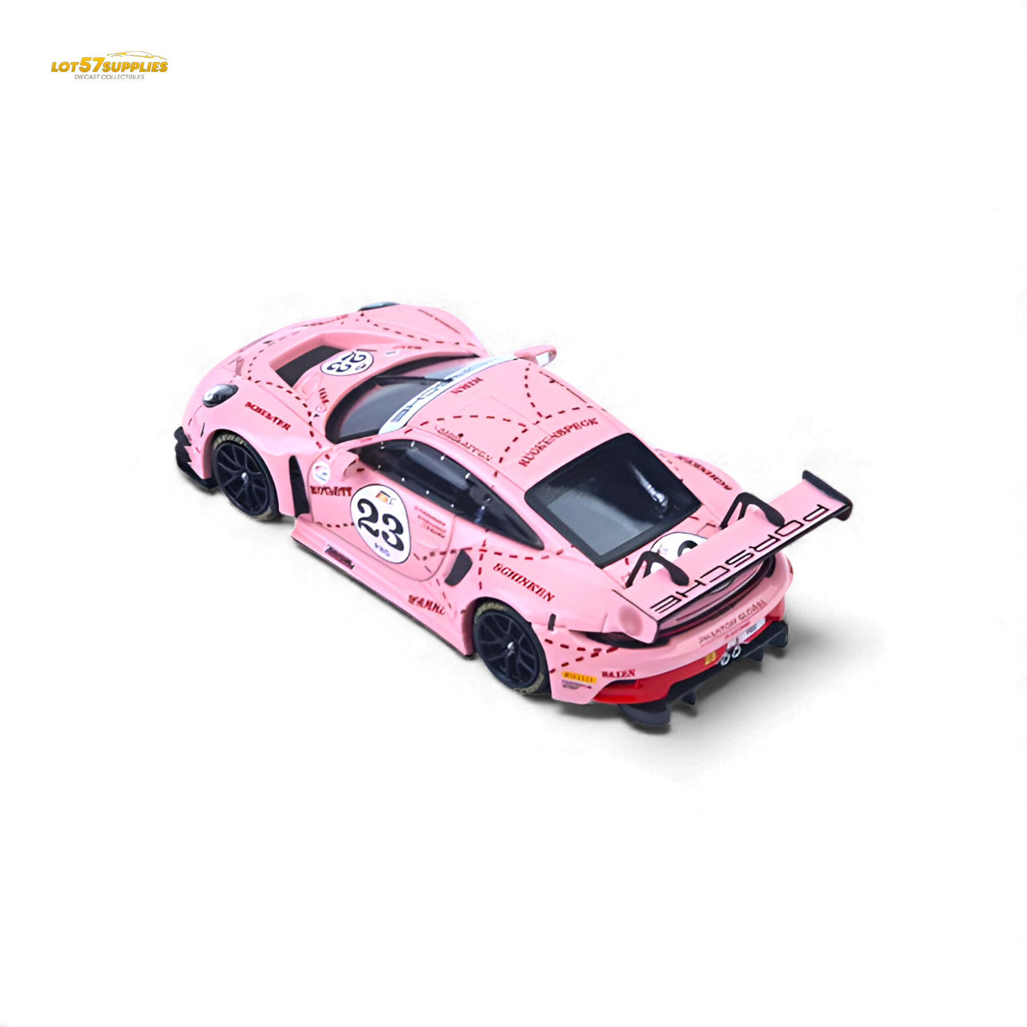 SR Porsche 911 GT3 R Pink Pig Livery 1:64