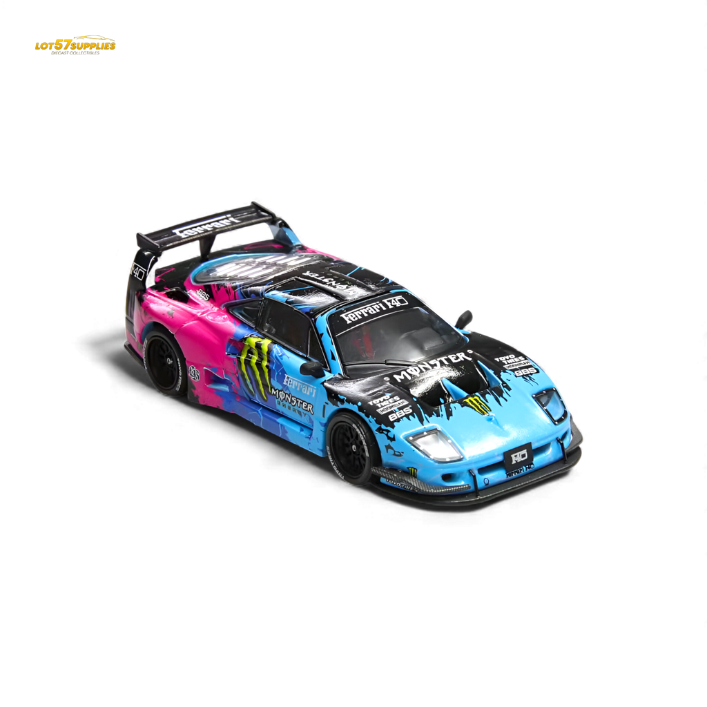 DEMON KING Auto F40 LB-Works Monster Livery 1:64