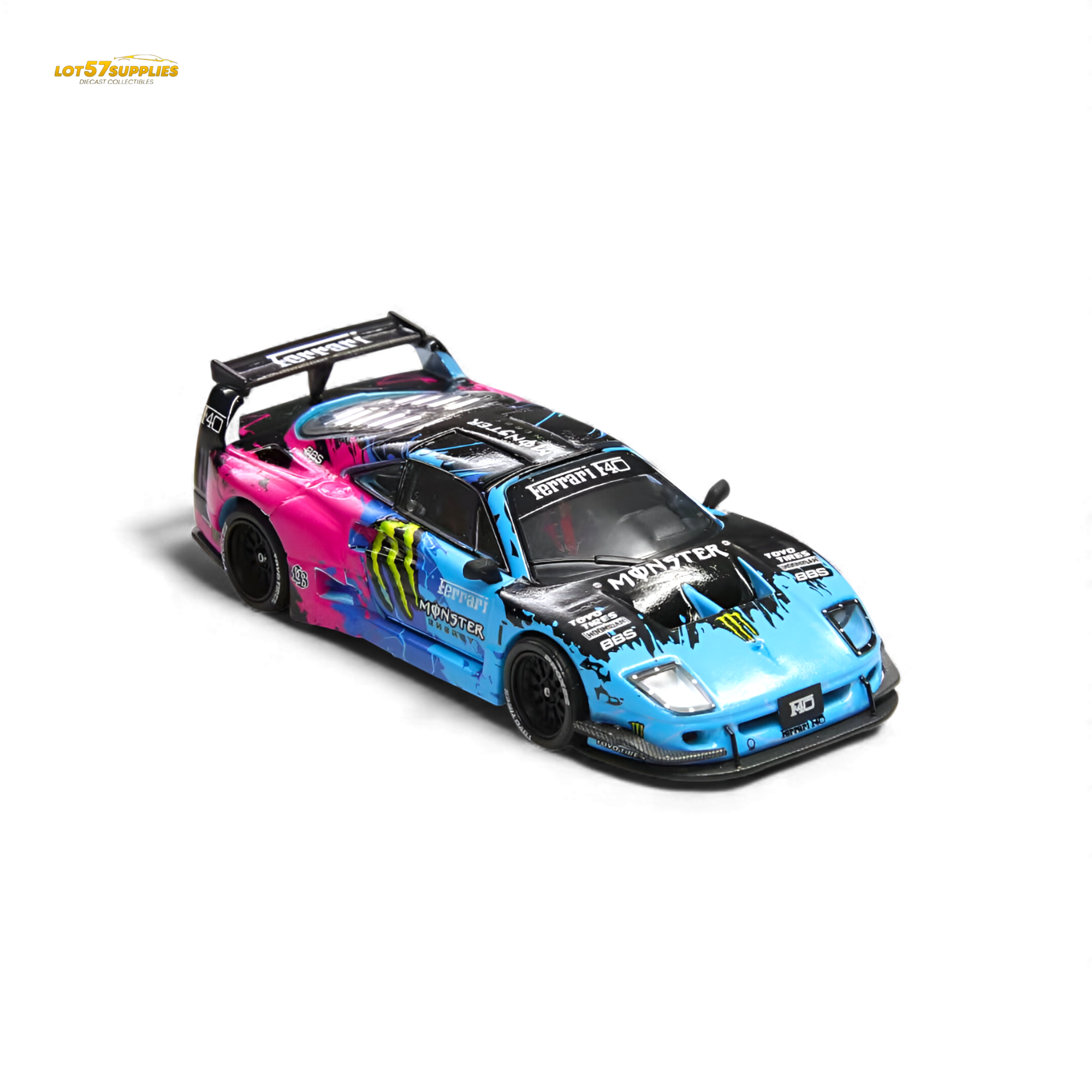 DEMON KING Auto F40 LB-Works Monster Livery 1:64