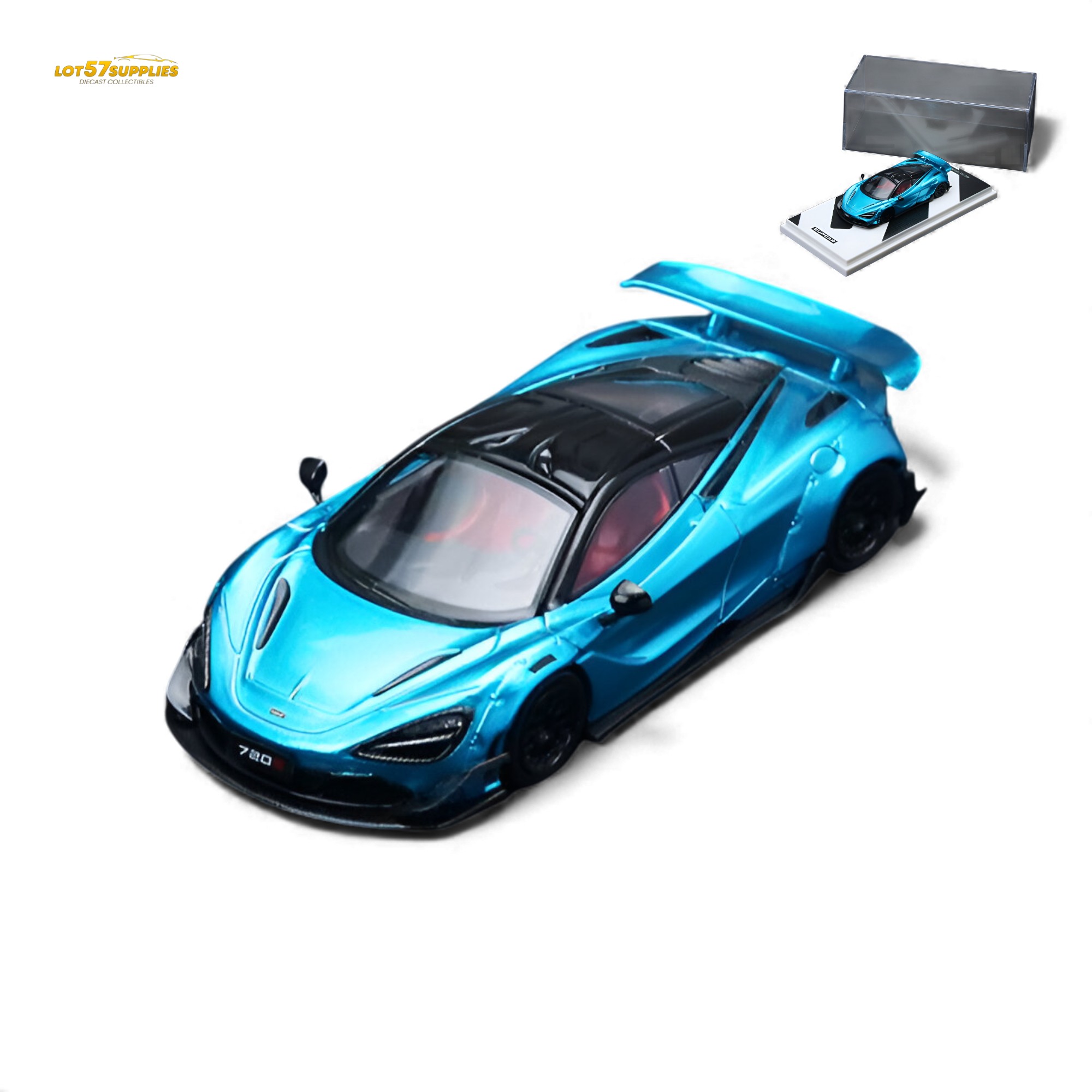 SC McLaren 720S Bright Blue 1:64