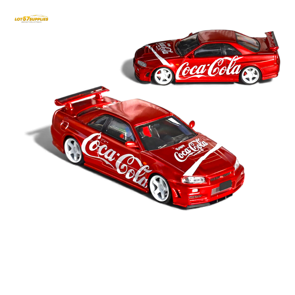 Fuji Nissan Skyline R34 GT-R Nismo Z-Tune Coca Cola 1:64