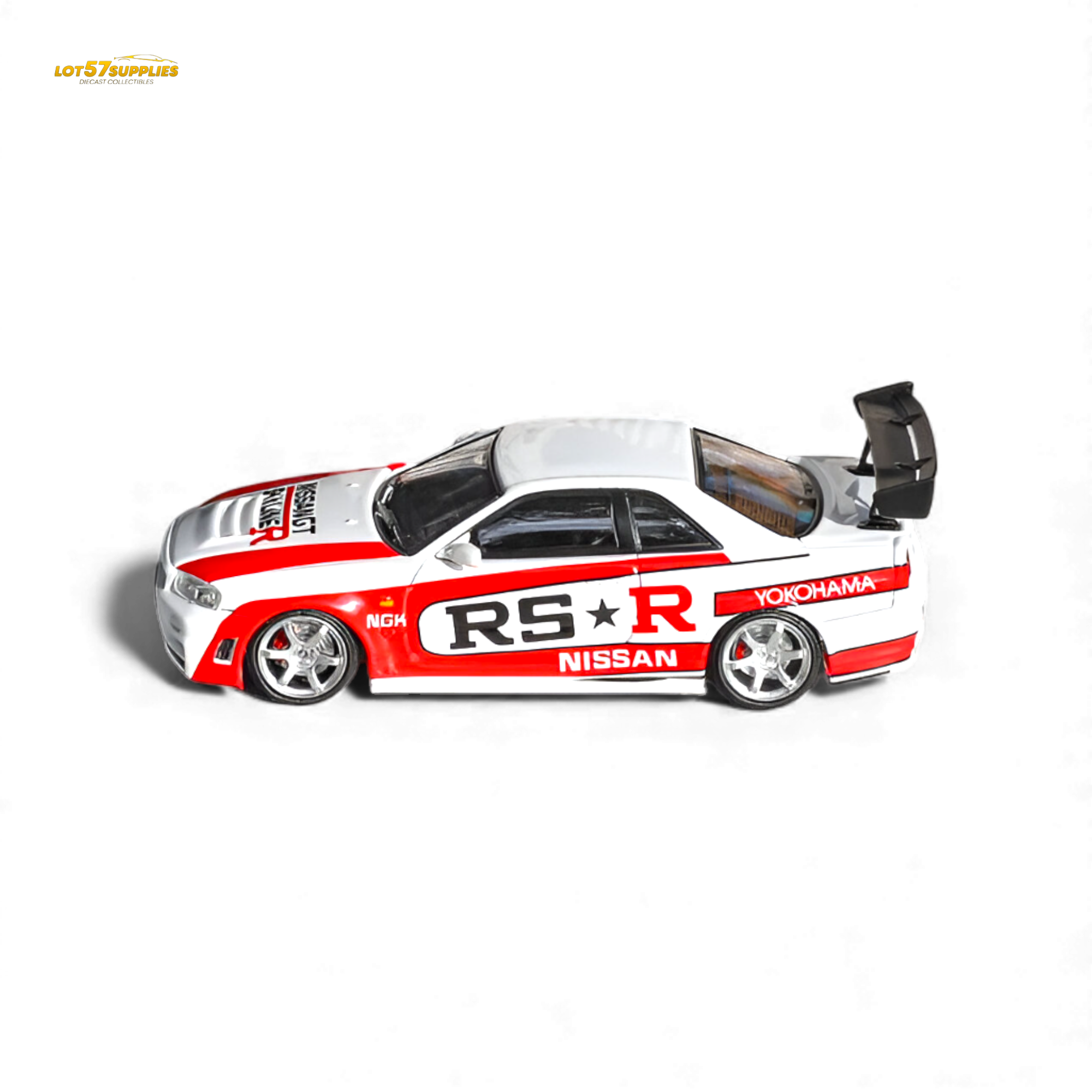 Fuji Skyline R34 GT-R Nismo Z-Tune White 1:64