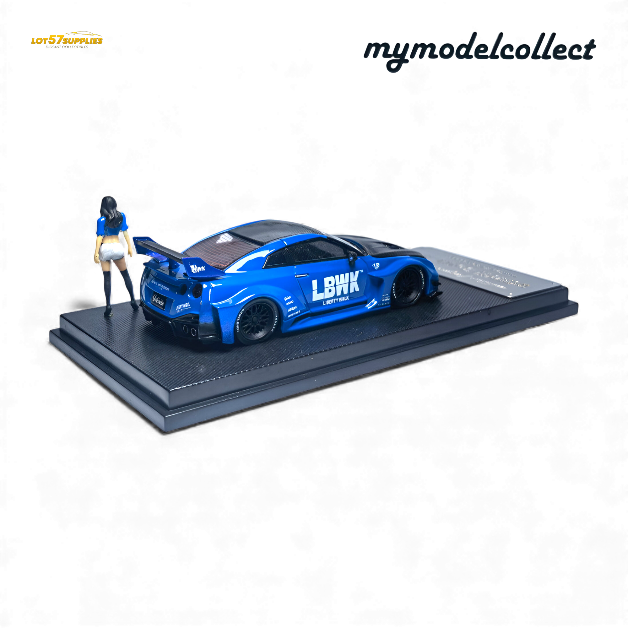 (Pre-Order) MC Nissan R35 GT-R LB Works Blue 1:64