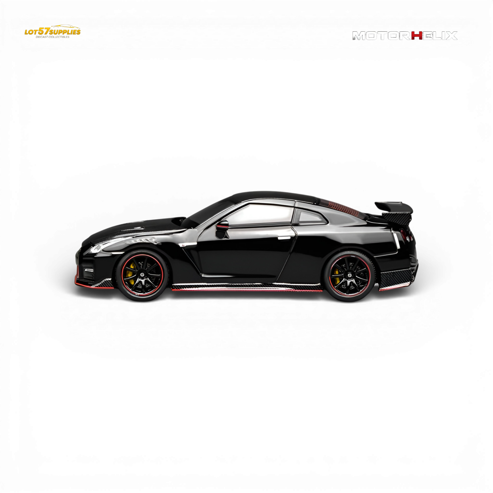 MOTORHELIX Nissan GT-R NISMO R35 2022 - Meteor Black 1:64
