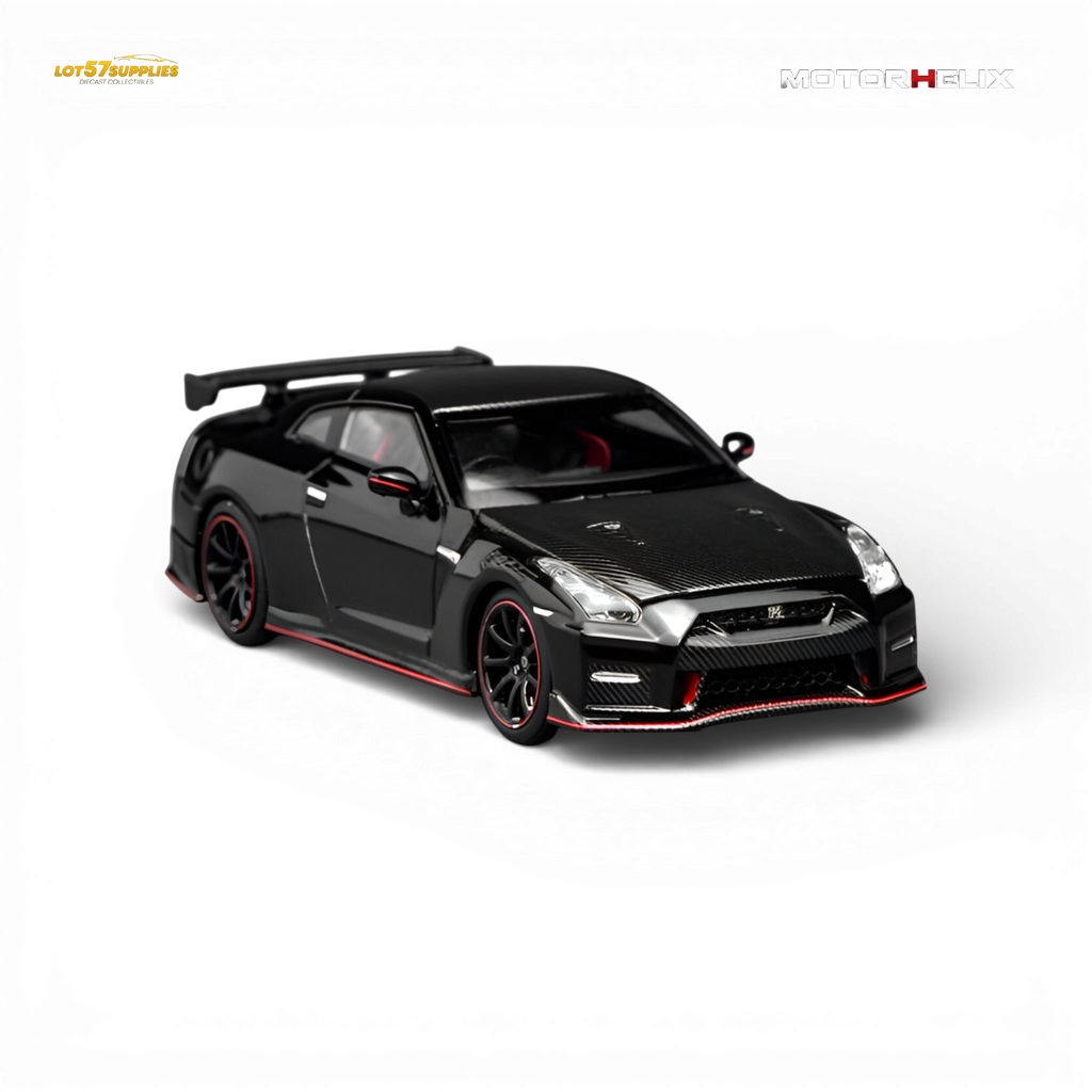MOTORHELIX Nissan GT-R NISMO R35 2022 - Meteor Black 1:64