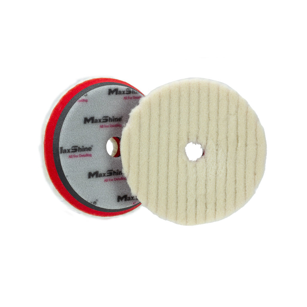Wool Cutting Pads Rubber Backed - 3in, 5in, 6in