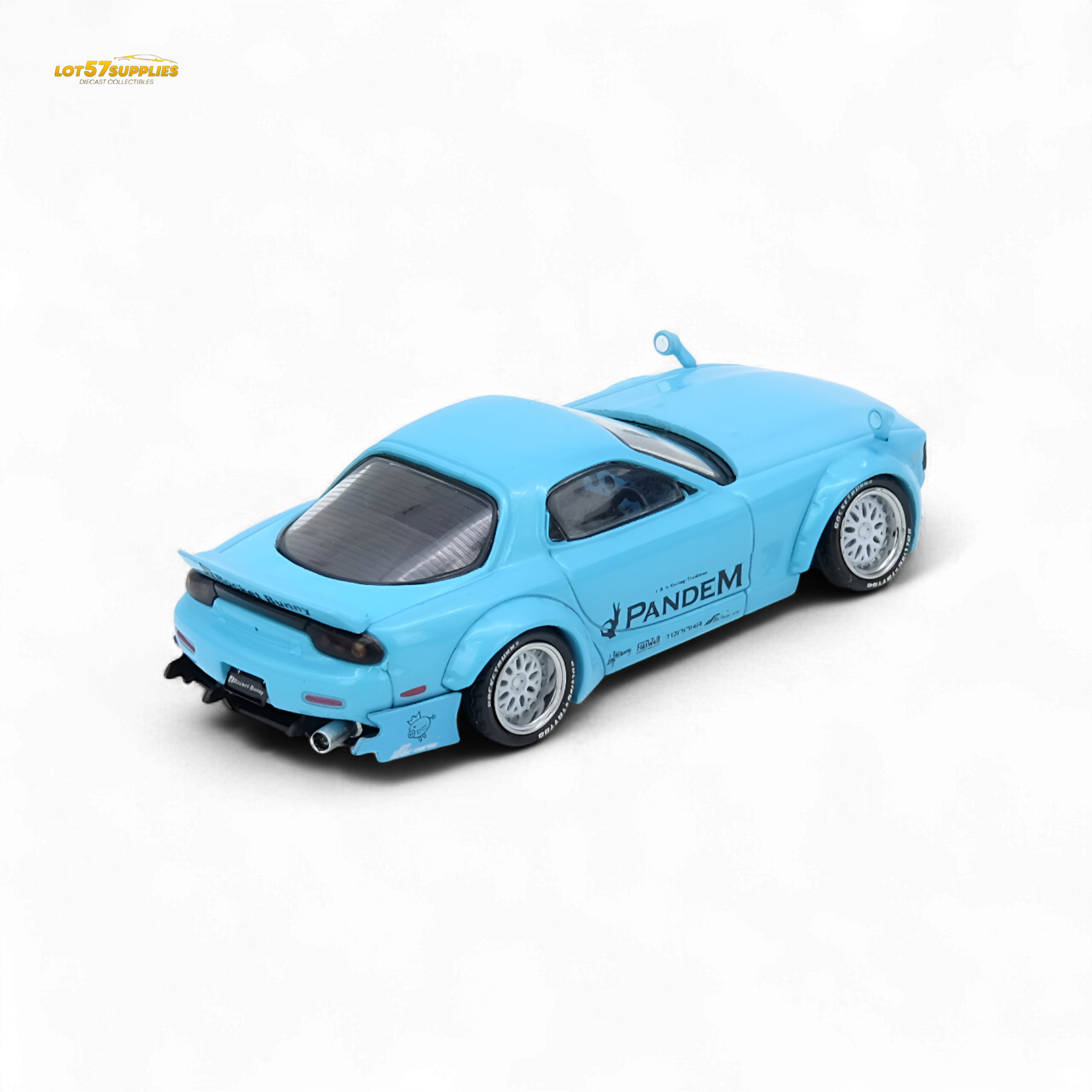 INNO64 Mazda RX7 FD3S Pandem Tiff Blue 1:64