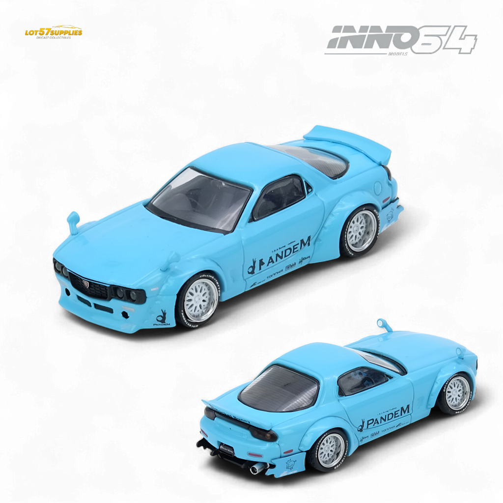 INNO64 Mazda RX7 FD3S Pandem Tiff Blue 1:64
