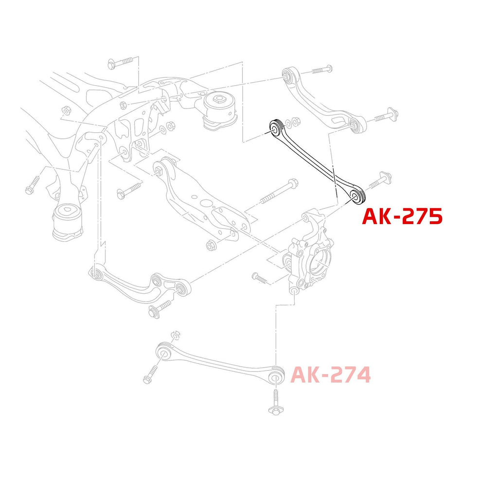 Godspeed Audi A5/A5 Quattro/S5/RS5 (F5) 2018-23 Adjustable Rear Arms With Spherical Bearings