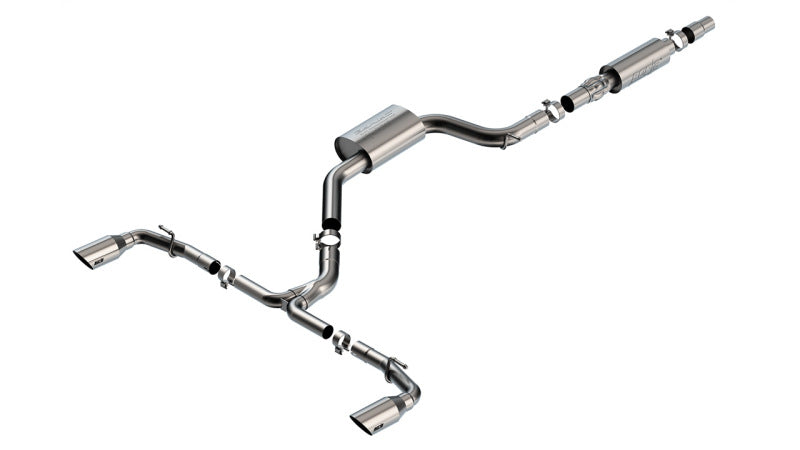 Borla 22-23 Volkswagen Golf GTI 2.0L AT/MT 3inch S-Type Cat-Back Exhaust - 4in Brushed SS Tips 140883SB
